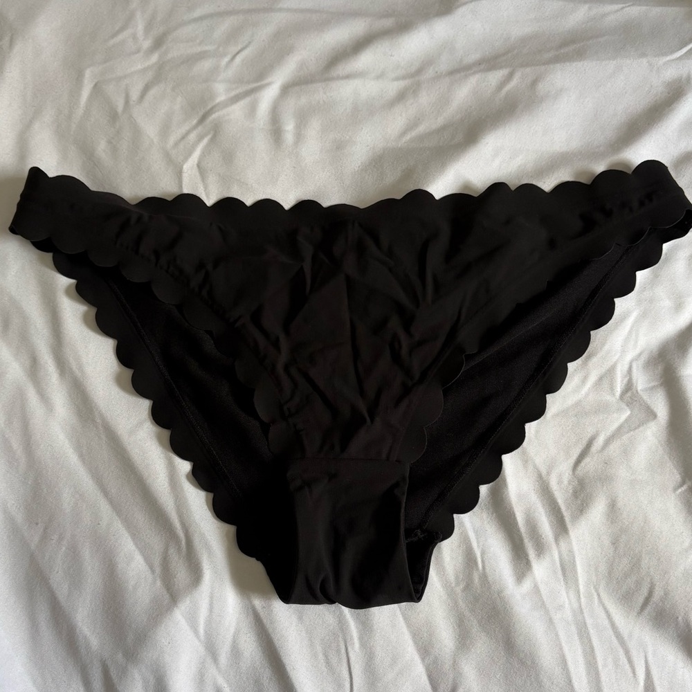H&M Black Scalloped Bikini Bottom